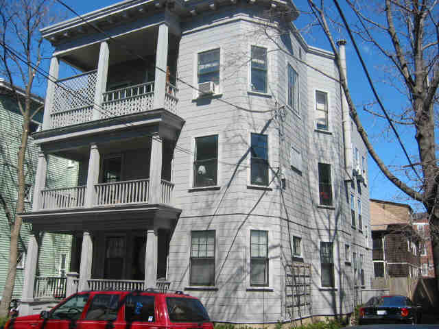 A classic Boston triple-decker multifamily home